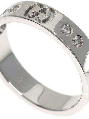 Gucci Icon Amor Diamond Ring 18K White Gold